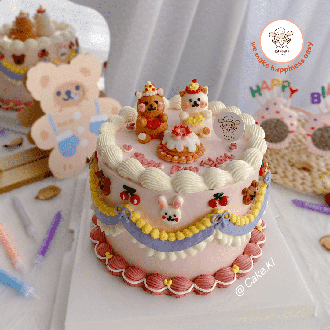 Cake Ki Bakery | (3 Days Pre-Order) Couple Bear Design 