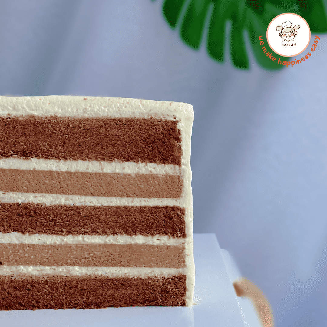 (2 Days Pre-Order) 6'inch Cake.Ki Chocolate Mousse Flavour Cake | Cake Ki Bakery