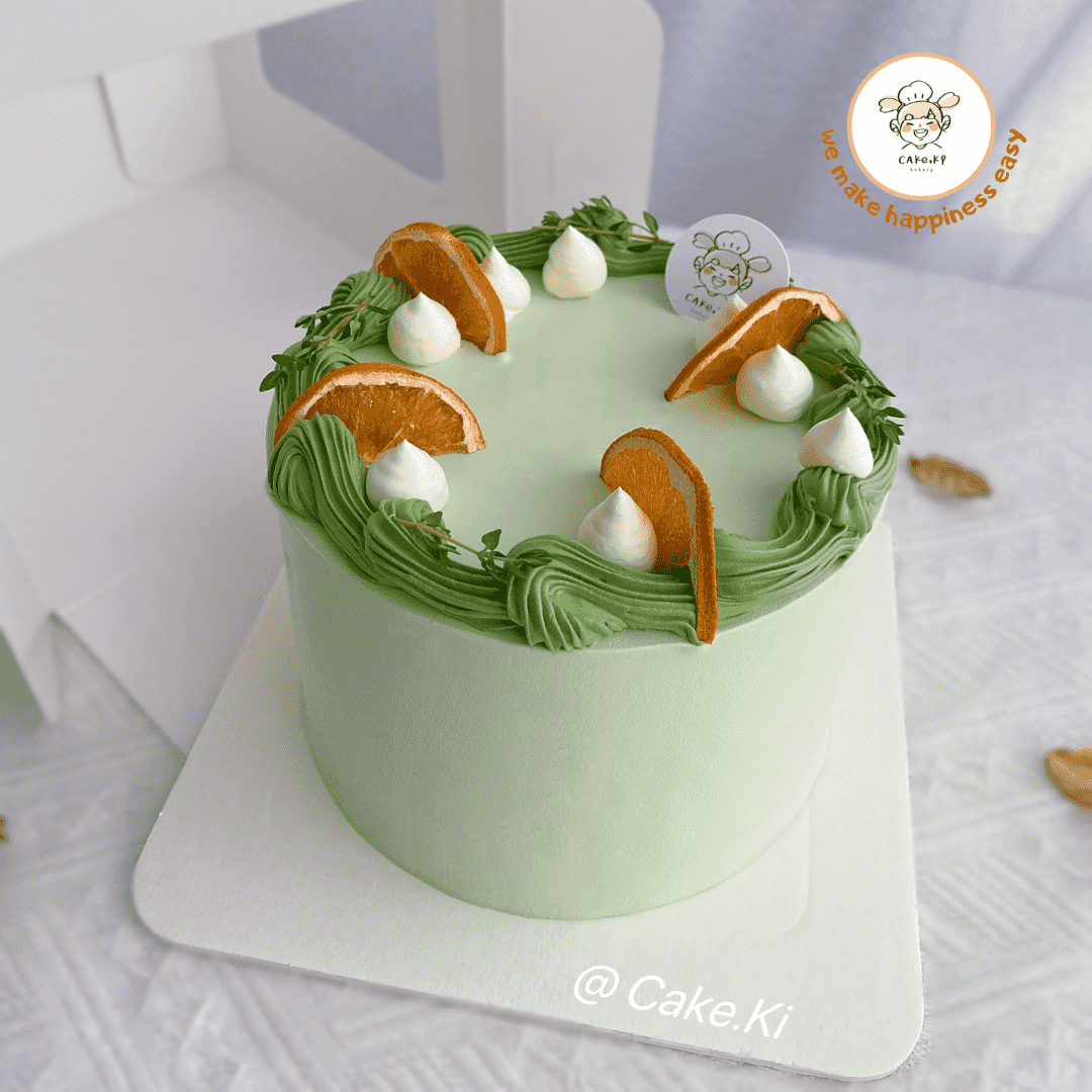 (2 Days Pre-Order) 6'inch Matcha Mousse Flavour Cake | Cake Ki Bakery