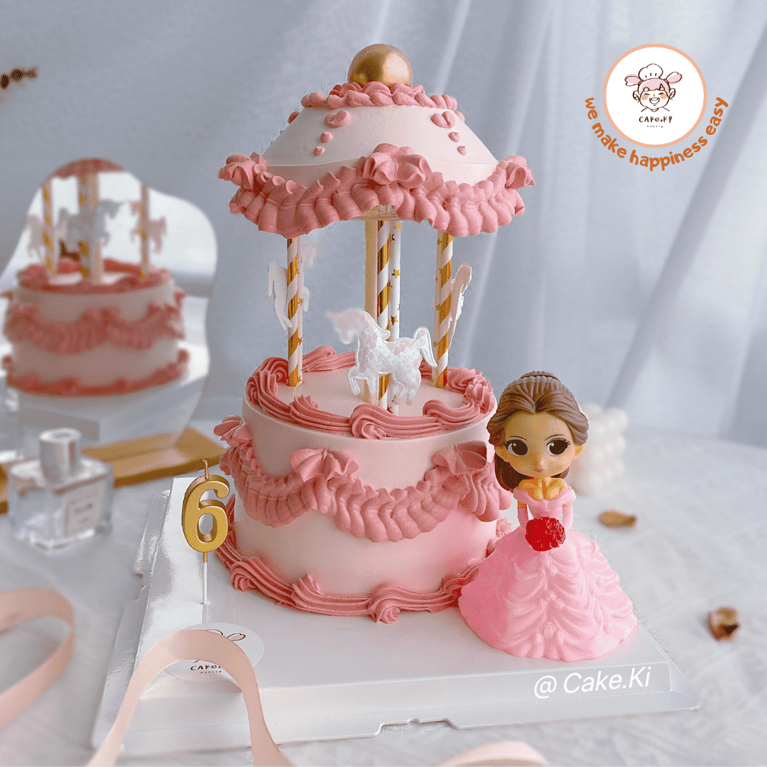 Cake Ki Bakery | (3 Days Pre-Order) -Double Tier 
Princess Series Design (II)