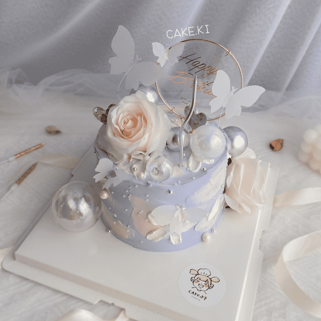 Cake Ki Bakery | (3 Days Pre-Order) White Rose Elegant Style Series