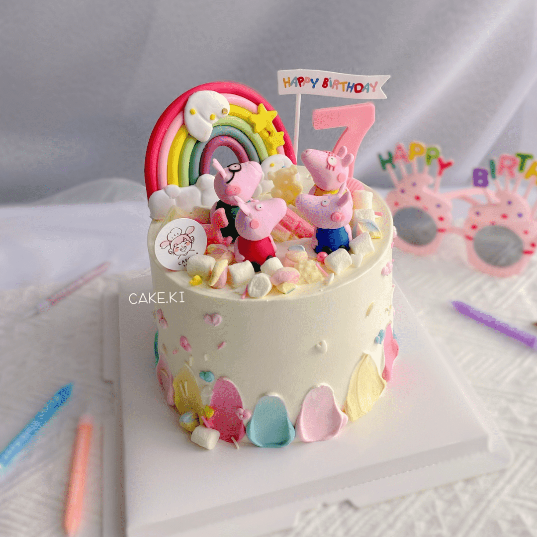 (2 Days Pre-Order) Peppa Pig Design A | Cake Ki Bakery