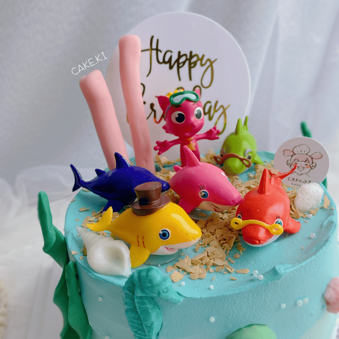 (3 Days Pre-Order) PinkFong Design | Cake Ki Bakery