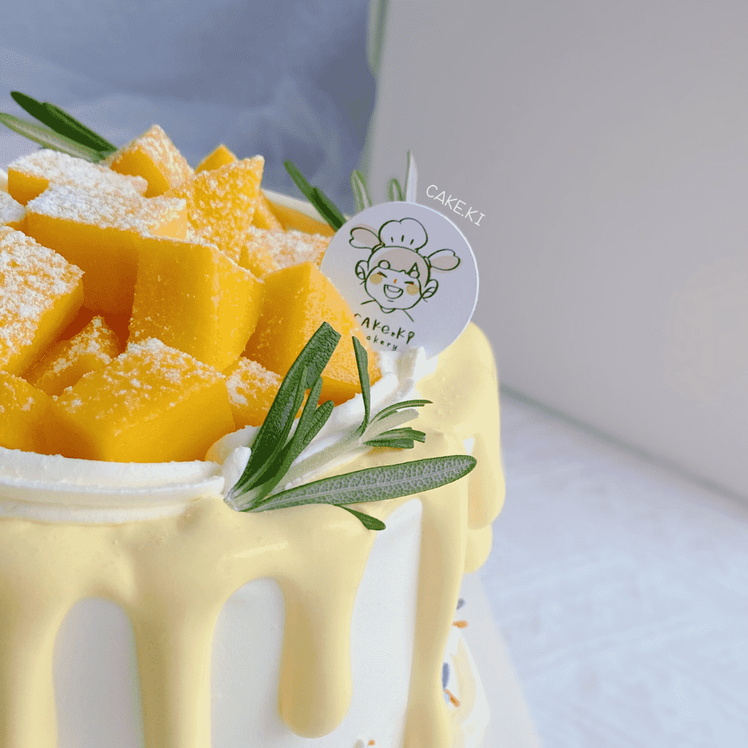 (2 Days Pre-Order) Pandan Mango Mousse Design | Cake Ki Bakery