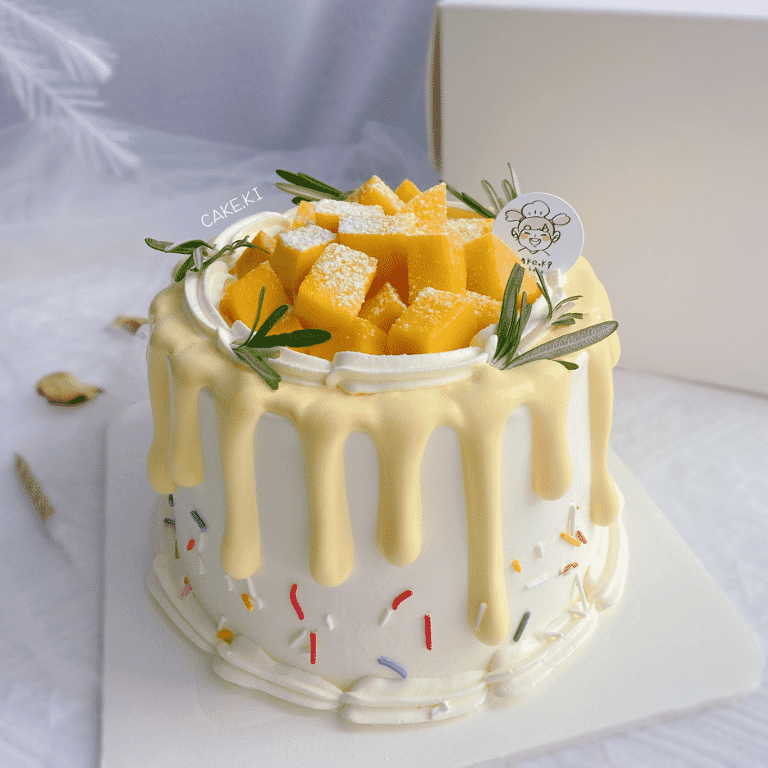 Cake Ki Bakery | (2 Days Pre-Order) Pandan Mango Mousse Design
